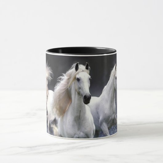Mug Chevaux à lancer l'oreiller (Centre)