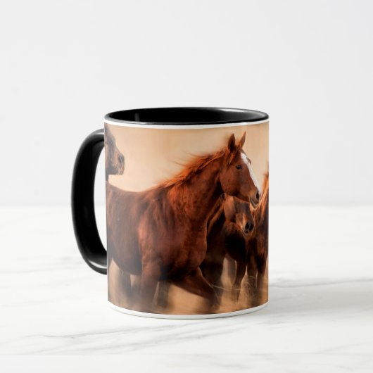 Mug Chevaux au galop (Devant gauche)
