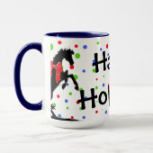 Mug Chevaux Coeur Pointe Polka (Vacances) (Gauche)