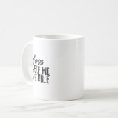 Mug Chevaux cool Gardez-Moi Stable Drôle Équitation (Devant gauche)