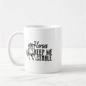 Mug Chevaux cool Gardez-Moi Stable Drôle Équitation (Gauche)