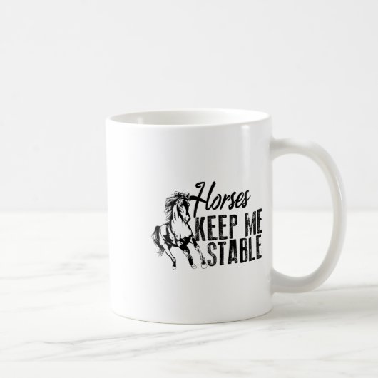 Mug Chevaux cool Gardez-Moi Stable Drôle Équitation (Droite)