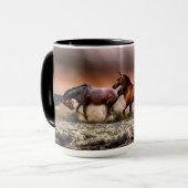 Mug Chevaux courir dans le Surf (Devant gauche)