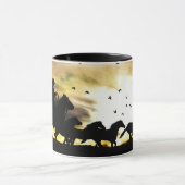Mug Chevaux cowboy et sauvage (Centre)