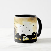 Mug Chevaux cowboy et sauvage (Devant droit)