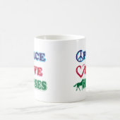 Mug Chevaux d'amour pour la paix (Centre)