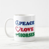 Mug Chevaux d'amour pour la paix (Gauche)