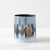 Mug Chevaux dans le froid (Centre)