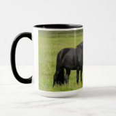Mug Chevaux dans le ranch, sud de l'Islande (Gauche)