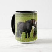 Mug Chevaux dans le ranch, sud de l'Islande (Devant gauche)
