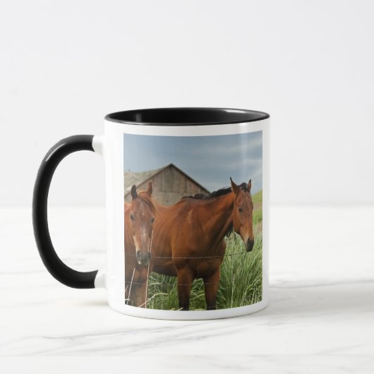 Mug Chevaux dans un champ dans la Palouse 3 (Gauche)