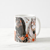 Mug Chevaux dans une forêt rouge (Devant droit)