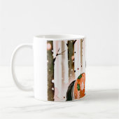 Mug Chevaux dans une forêt rouge (Gauche)