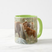 Mug Chevaux Dartmoor, Angleterre Thé/Mug de café (Devant droit)