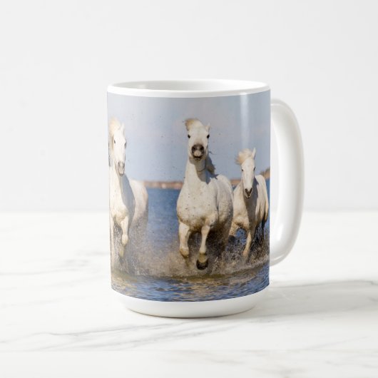 Mug Chevaux de Camargue (Devant droit)