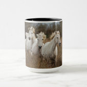 Mug Chevaux de Camargue en course (Centre)