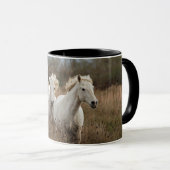 Mug Chevaux de Camargue en course (Devant droit)