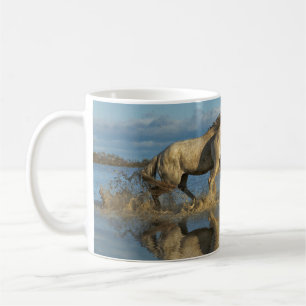 Mug Chevaux de Camargue et reflet, sud de la France