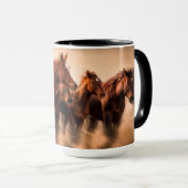 Mug Chevaux de course (Devant droit)