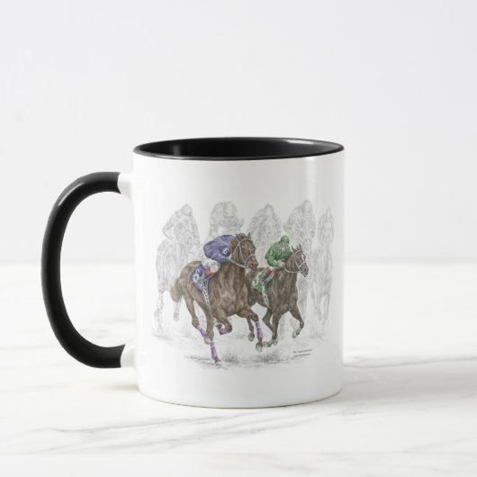 Mug Chevaux de course à la galopante (Gauche)