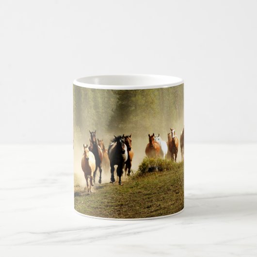 Mug Chevaux de course dans le ranch du Montana (Centre)