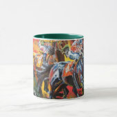 Mug chevaux de course "tête à tête" (Centre)