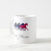 Mug chevaux de ferme personnalisés (Devant gauche)