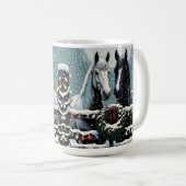 Mug Chevaux de fête | Joyeux Noël (Devant droit)