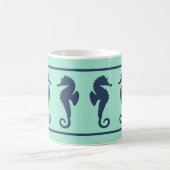 Mug Chevaux de mer Marine et Aqua (Centre)