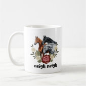 Mug Chevaux Drôle De Neigh Dit Graphisme (Gauche)