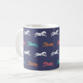 Mug Chevaux équestres classiques multicolores (Devant gauche)
