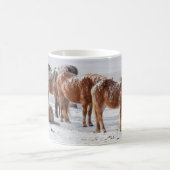 Mug Chevaux islandais couverts de neige (Centre)