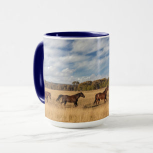 Mug Chevaux juste à l'extérieur du parc national de Gr