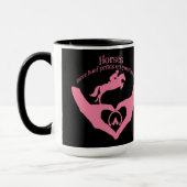 Mug Chevaux Laisser des empreintes de Hoof sur votre c (Gauche)