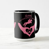 Mug Chevaux Laisser des empreintes de Hoof sur votre c (Devant droit)