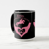 Mug Chevaux Laisser des empreintes de Hoof sur votre c (Devant gauche)