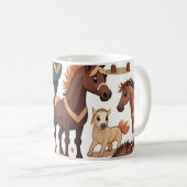 Mug Chevaux mignons (Devant droit)