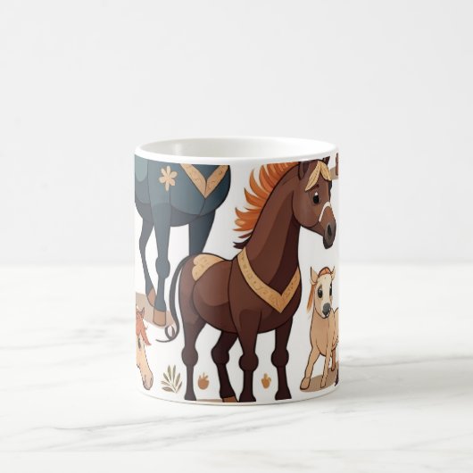Mug Chevaux mignons (Centre)