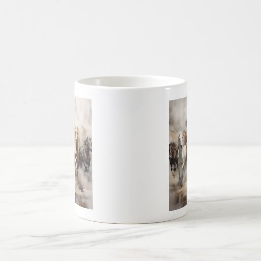 Mug Chevaux non domptés Courir librement (Centre)