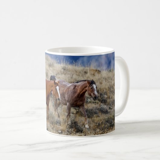 Mug Chevaux Parcourir les collines (Devant droit)