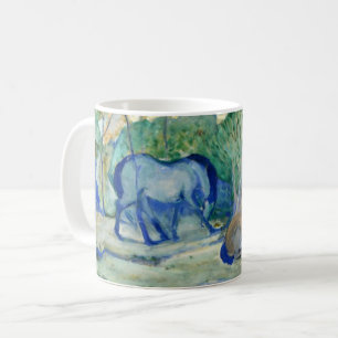 Mug Chevaux pâturant par Franz Marc, Beaux-arts vintag