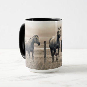 Mug Chevaux Quarter Horse dans la Prairie Canadienne