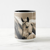 Mug Chevaux Quarter sur la prairie canadienne (Centre)