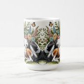 Mug Chevaux reposant parmi les fleurs et la verdure vi (Centre)
