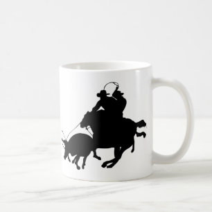 Mug Chevaux - rodéo - Roping d'équipe