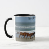 Mug Chevaux sauvages Banques extérieures OBX Coffee Mu (Gauche)