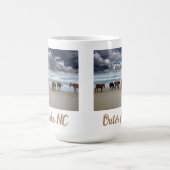 Mug Chevaux sauvages - Banques extérieures OBX NC Coro (Centre)