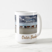 Mug Chevaux sauvages - Banques extérieures OBX NC Coro (Devant droit)