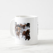 Mug Chevaux sauvages conduits (Devant gauche)