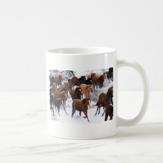 Mug Chevaux sauvages conduits (Droite)